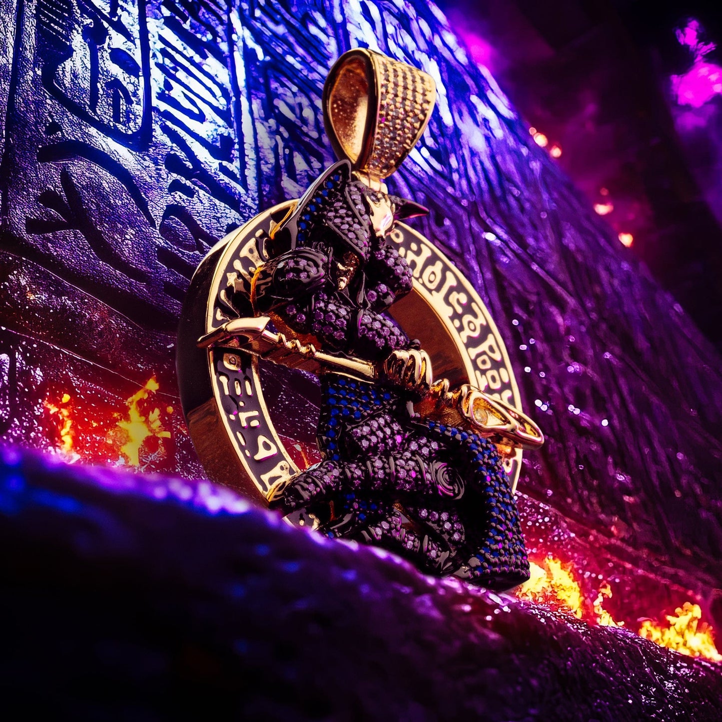Yu-Gi-Oh! x King Ice - Dark Magician Necklace