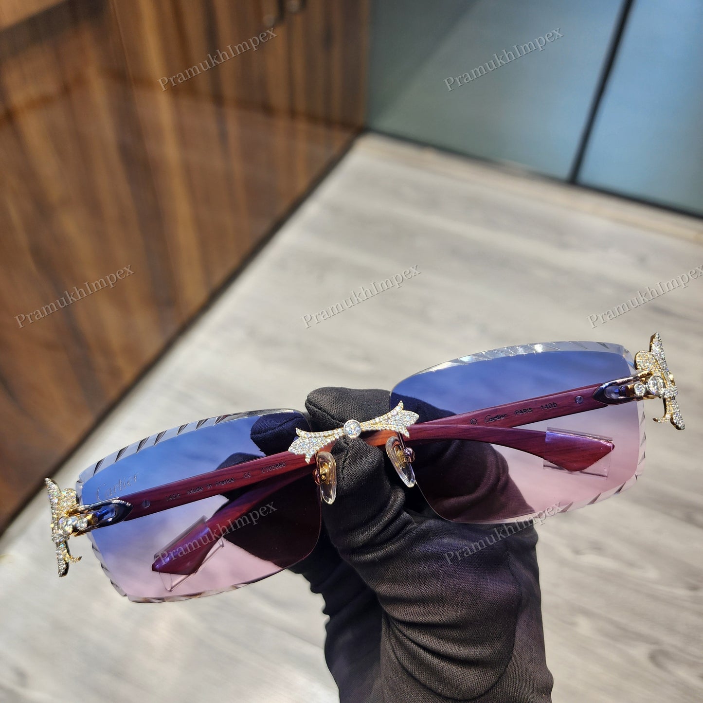 Two Shade Moissanite Custom Sunglasses