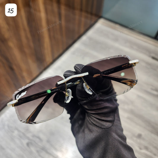 Shiny Frame Moissanite Hip Hop Sunglasses