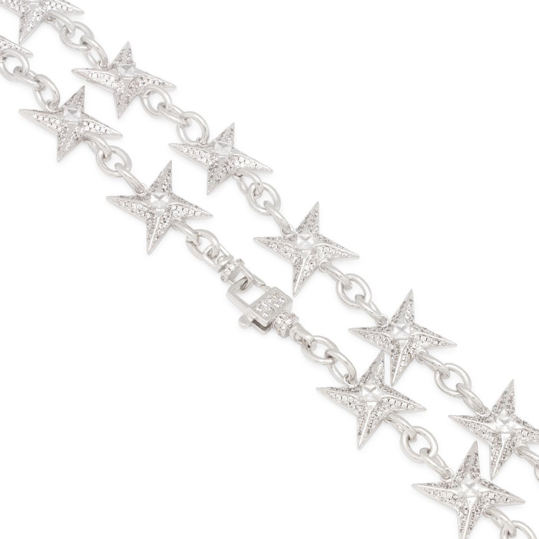 15mm Iced Shuriken Rolo Chain