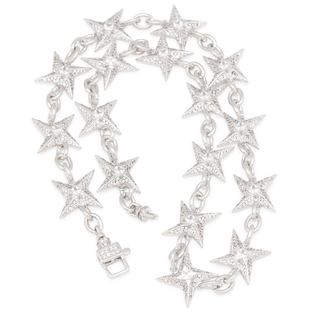 15mm Iced Shuriken Rolo Chain