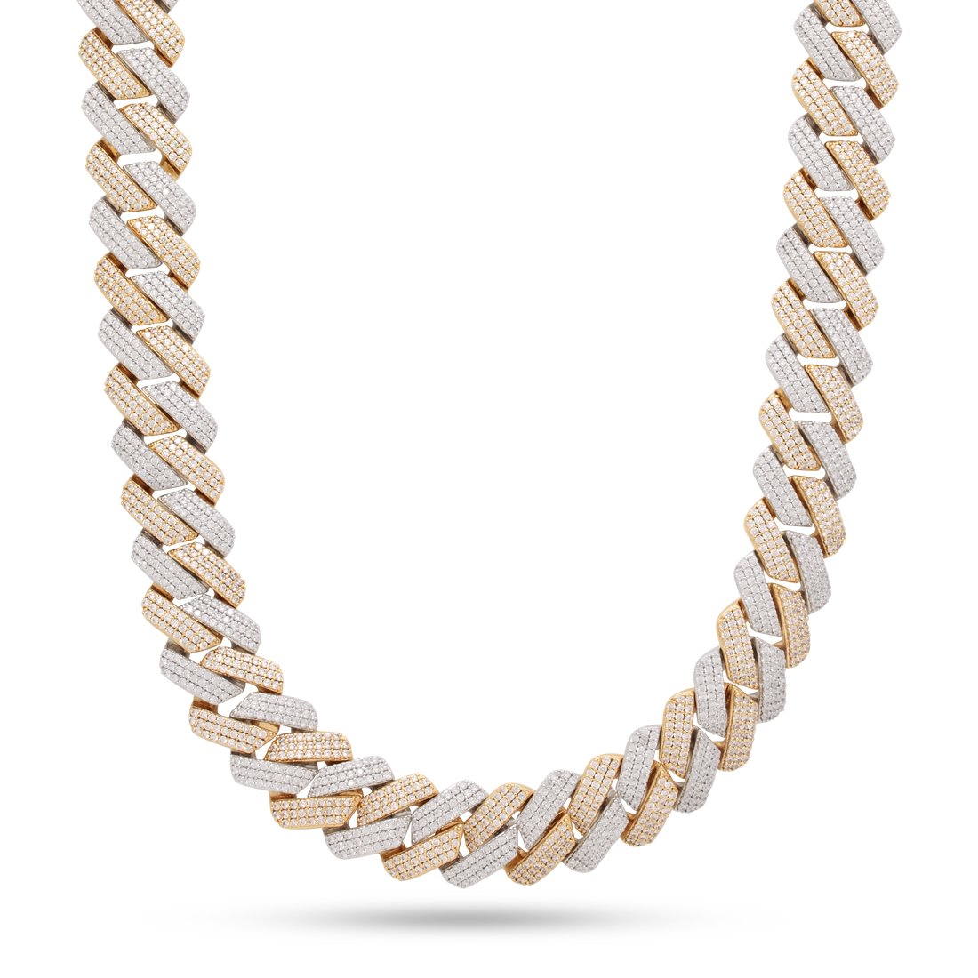 18mm Iced Diamond-Cut Miami Cuban Link Chain