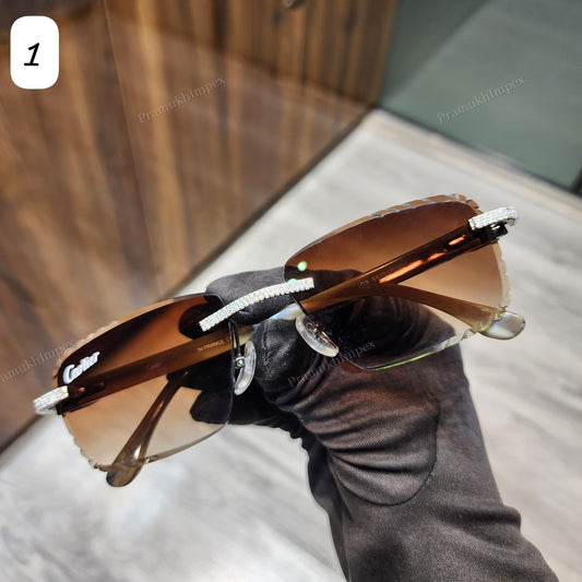 Top Quality Moissanite Studded Sunglasses