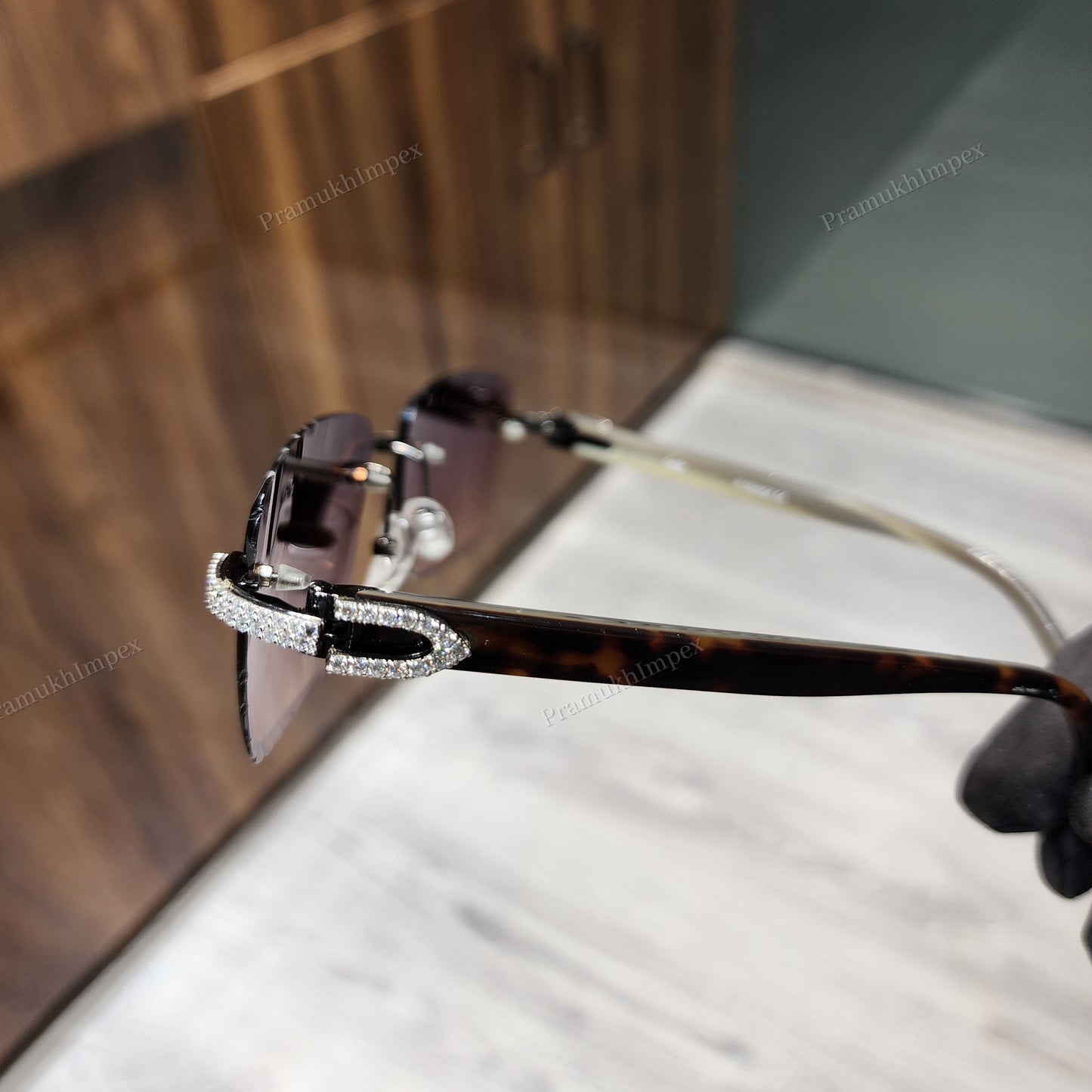 Top Quality Moissanite Studded Sunglasses