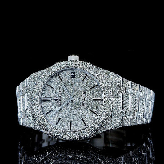 VVS1 Moissanite Automatic Iced Out Watch