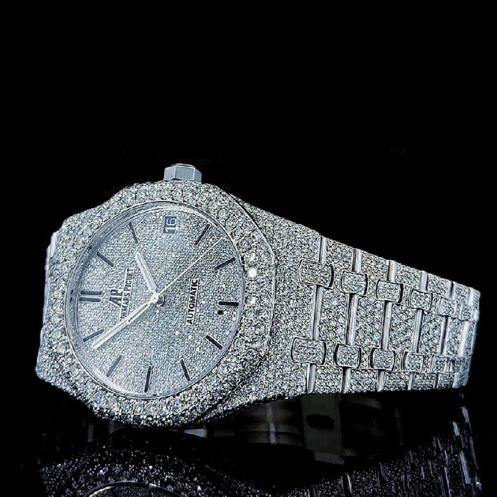 VVS1 Moissanite Automatic Iced Out Watch