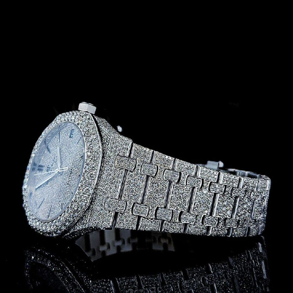VVS1 Moissanite Automatic Iced Out Watch