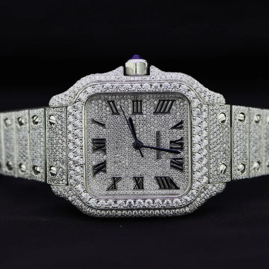 VVS1 Clarity Fully Iced Out Automatic Watch