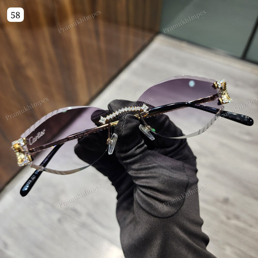 Trendy Fashion Hip Hop Moissanite Sunglasses