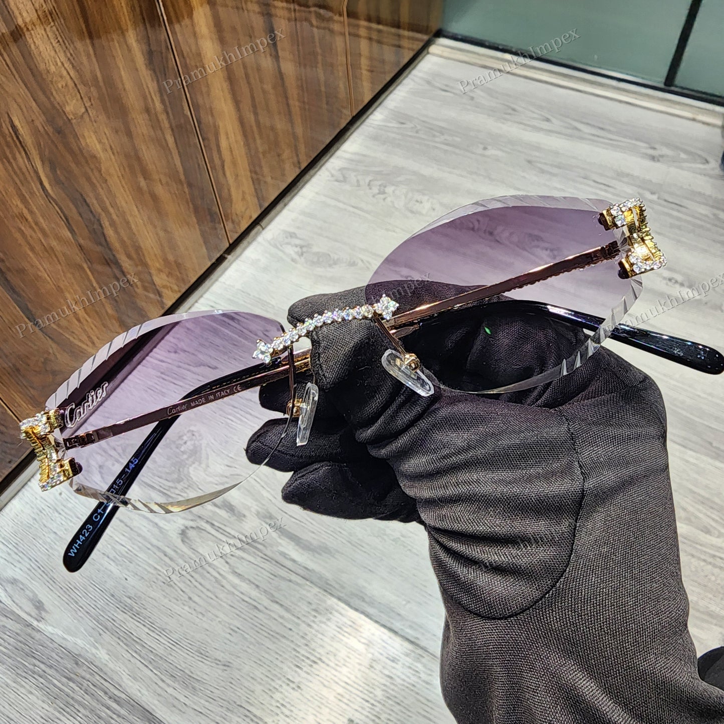 Trendy Fashion Hip Hop Moissanite Sunglasses