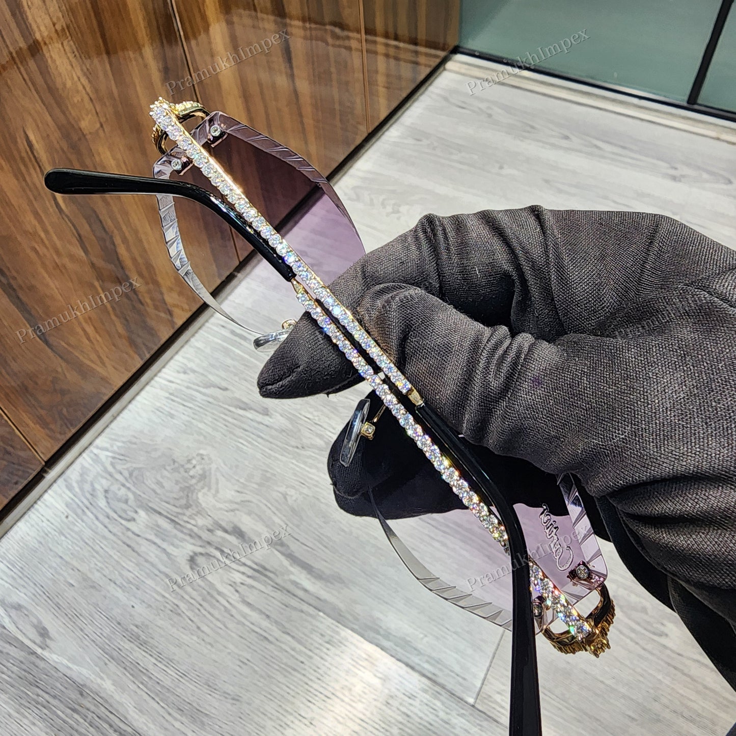 Trendy Fashion Hip Hop Moissanite Sunglasses