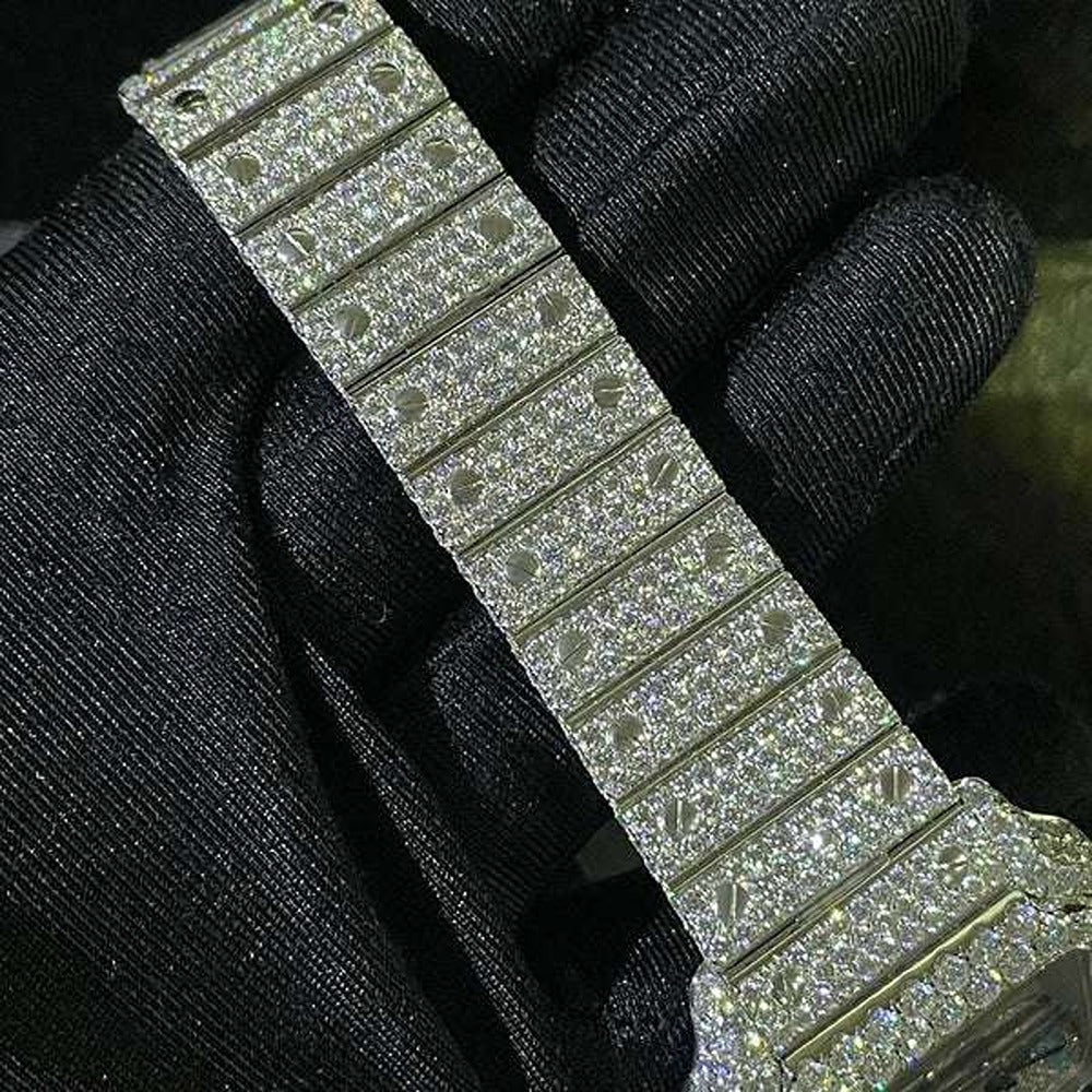 VVS1 Fully Iced Out Moissanite Automatic Hip Hop Watch