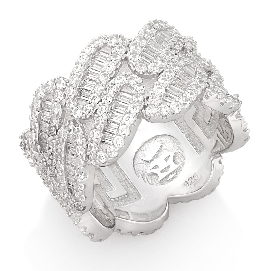 Diamond-Cut Miami Cuban Link Ring