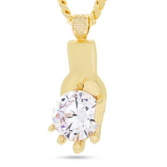 Diamond Hands Necklace