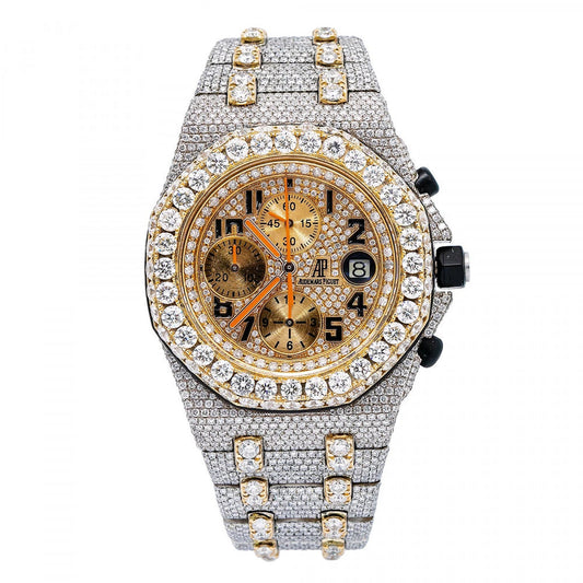 VVS1 Moisanite Chrono Dial Hip Hop Watch For Men's