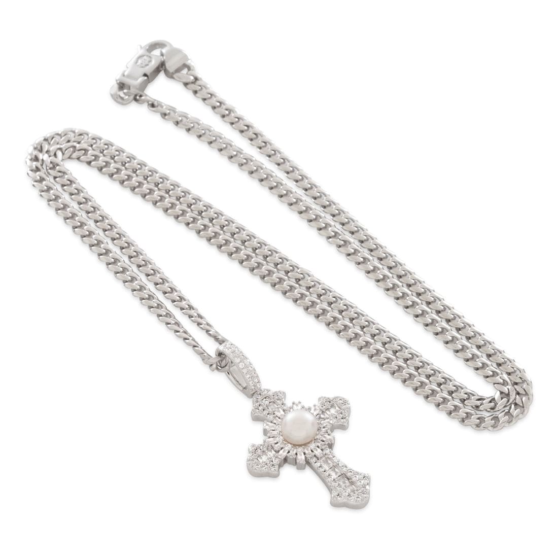 Pearl of Wisdom Cross Necklace