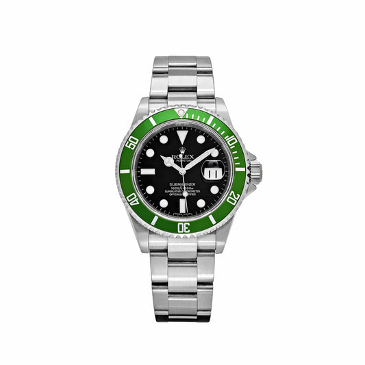 Rolex Submariner Date 16610LV 'Kermit' Bezel Stainless Steel Black Dial Oyster (2008)