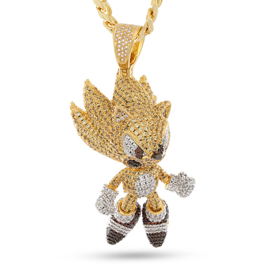 Sonic the Hedgehog x King Ice - Fast Super Sonic Necklace